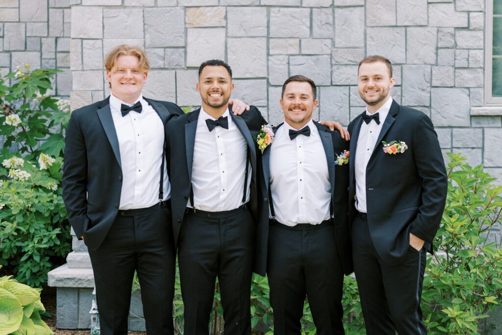 Colorful Black Tie Wedding at Clayshire Caste by Allison Francois Photography