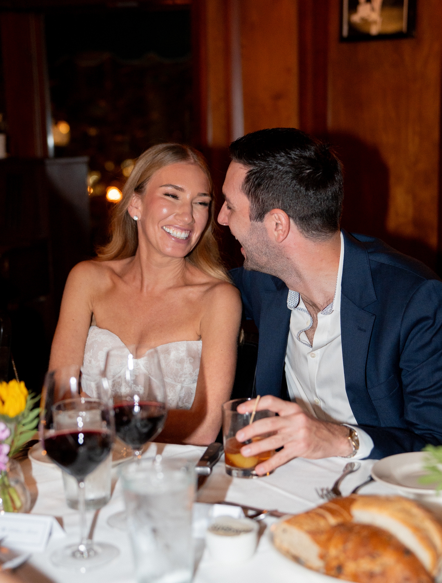 Couple smiling at each other for one of the Chicago History Museum Weddings photographed by Chicago Wedding Photographer Allison Francois